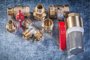 different check valves and plumbing fittings